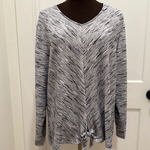 Chico’s Long sleeve V-neck top - Size 3 (XL-16) - Grey